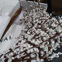 10 Pieces 29.5" Long of Artificial Flowers Fake Flowers, Artificial Flowers for Wedding Home Office Party Hotel Indoor or Yard Decoration(White) (10, White)