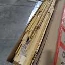 COMASACH Bamboo Wood Queen Bed Frame with Storage Headboard,14 Inch High Solid Queen Size Bed Frame, Metal Slats Support, Heavy Duty, No Box Spring Needed