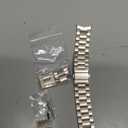 Tasikar No Gap Bands Compatible with Samsung Galaxy Watch Band 7/6/5/4/FE 44mm 40mm/6 Classic Band 47mm 43mm/5 Pro 45mm/4 Classic 46mm 42mm, 20mm Metal Strap for Men Women, Starlight