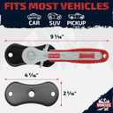 Vehiclex Brake Caliper Compression Tool Heavy Duty Brake Pad Spreader Tool with Ratcheting Handle & Rib-Reinforced Plates Caliper Piston Compressor Tool for Cars, SUVs, and Light Trucks