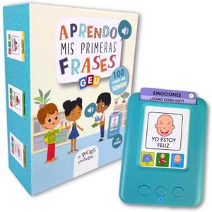 Toddler Educational Toys | Spanish Learning for Kids | Montessori Talking Flashcards - Pocket Speech | Speech Therapy Toys | Aprendo mis primeras frases