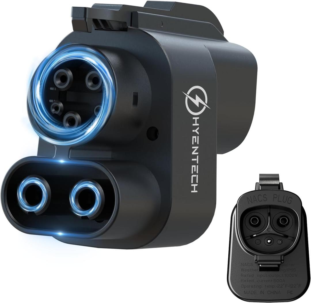 2025 Upgraded NACS to CCS Adapter [Max 500A 1000V],Tesla Supercharger to CCS1 Charger Adapter,Fast Charge Tesla Supercharger Adapter Compatible with Ford,Nissan,GMC,Volvo,Rivian,Polestar and more