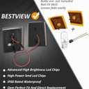 Bestview Front Corner Light Assembly Compatible with 1988-1993 Chevy C/K 1500 2500 3500 C10 Silverado Suburban Tahoe, Upgraded Harness Design, Smoked Lens Amber LED 4Pcs