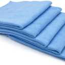 Autofiber Buffmaster Microfiber Polish and Buffing Towel - Pack of 5, Blue (16 inch x 16 inch, 400 GSM)