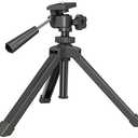 Compact Tabletop Tripod for Spotting Scope Monocular Camera Projector, Adjustable Tripod Stand with 1/4-20 Threads