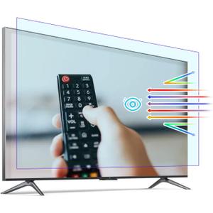 Indoor/Outdoor Anti Glare TV Screen Protector Film for 55 inch,Anti Glare Film for TV 55 Inch,Anti Blue Light Filter,TV Glare Shield/Scratch-Resistant (55 inch Glare 1211)