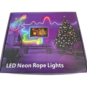 LED Neon Rope Lights 50ft, App & Remote, RGB Multicolor, Sync to Music