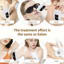 Ipl Laser Hair Removal Hair Removal Device with Painless Care Function for Women IPL Hair Remover for Facial Armpits Legs Arms Bikini Line (Purple) (White)