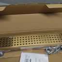 Gold Shower Drain, 18 Inch Linear Shower Drain with Removable Square Hole Cover Grate, Bathroom Modern 304 Stainless Steel Brushed Gold Shower Floor Drain with Adjustable Feet,Hair Filter