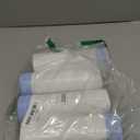 15 Gallon Trash Compactor Bags with Drawstring - 120 Count Heavy Duty 1.7 Mil Garbage Bags 56 Liter Tall Kitchen Bin Liners Unscented White for Home Yard Lawn