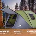 4 Person Easy Pop Up Tent Waterproof Automatic Setup 2 Doors-Instant Family Tents for Camping Hiking & Traveling