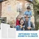 2-Pack Paintable Gable Vents - 18" x 18" Aluminum with Screen, Maximize Ventilation in Attics and Sheds, Vent Opening: 16" x 16"