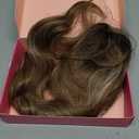 Hair Topper 20" Wavy Hair Toppers for Women 6.5x6.5 Base Size Hairpieces for Women with Thinning hair Wavy Clip In (Brown Blonde with Dark Root)