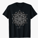 Gildan Softstyle, Sacred Geometry Star  T-Shirt, Size Large