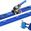 87 Inch Manual Tile Cutter, for Large format Ceramic Porcelain Tiles, Professional Porcelain Slab Cutting Machine with Double Rails Design Table Tile Cutter Hand Tools