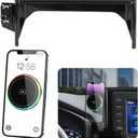 LUNQIN Car Magnetic Phone Mount for 2019-2025 Toyota RAV4 LE XLE and RAV4 Hybrid LE XLE SE Woodland XLE-Premium and RAV 4 Prime SE Auto Accessories Cell Phones Holder Fast 15W Wireless Charger