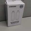 Samsung HAF-QIN-2P/EXP Genuine Refrigerator Water Filter, Reduces 99% of Harmful Contaminants for Clean, Clear Drinking Water, 6-Month Life, Easy Install, Pack of 2