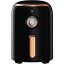 Aria Premium 2 Qt. Air Fryer Retro Style Ceramic Non Stick Dishwasher Safe