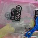 Volmop Unicorn Sensory Bin for Girl, 148pcs Play Sand Art Kit with Sandbox, 3.3lb Color Sand,Unicorn Tactile Sensory Toy for Girl Toddler Ages 3-8 (Pink)