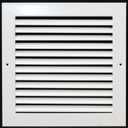 HVAC Premium 10'' X 10'' Aluminum Return Grille - Easy Air Flow - Linear Bar Grilles [Outer Dimensions: 11.875 X 11.875]