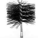 Stanbroil 6 Inch Round Chimney Cleaning Brush with 1/4" NPT Fitting for Insulated Chimneys, Stainless Steel or Metal Stove Pipes- Works with Most Chimney Rod Sets