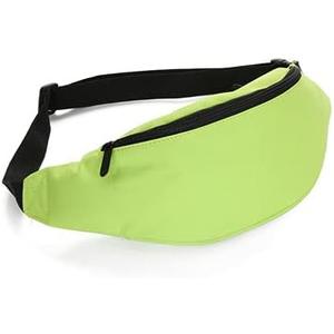 DAITET Crossbody Fanny Pack for Men&Women,Large Waist Bag & Hip Bum Bag with Adjustable Strap for Outdoors Workout Traveling Casual Running Hiking Cycling (Nylon green)