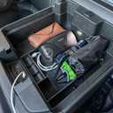 TACOBRO Center Console Organizer Compatible with 2020-2023 Silverado/Sierra 2500/3500HD/ 2019-2022 Chevy Silverado 1500 / GMC Sierra 1500 Accessories - Full-Coverage Insert Tray, ABS material Black