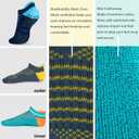 Hylaea Unisex Non Slip Socks with Grip for Yoga, Hospital, Pilates, Barre | Ankle, Cushioned (XL)