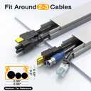 Delamu 157in Delamu Cord Hider Wall for Wall Mounted TV, Wire Hider Kit