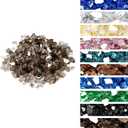 Onlyfire 10 pounds Fire Glass for Propane Fire Pit and Gas Fireplace, 1/2 NCH Reflective Firepit Glass Rocks for Fire Pit Table and Fire Bowl, High Luster Bronze