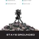 Tie Down Cross Drive Rock Anchor Heavy-Duty 30 Anchor with Swivel Head for Secure Rock Installation 1 in Box