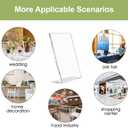 Acrylic Sign Stand Holder - 8.5x11 Inches Plastic Acrylic Literature Holders, 12 Pack Sign Holders Suit for Flyer, Magazine, Pamphlet, Booklet Display