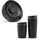 Replacement Slider Lid for Owala SmoothSip 20oz & 12oz, Top Cover Compatible with Owala 24oz Coffee Tumbler, Coffee Travel Mugs Leakproof Accessories, BPA-Free (Black)