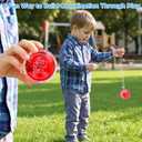 Amosfun 5 Pack Light Up Yoyo for Kids, LED Responsive Yoyo Balls, Beginner Learning Yo Yo Plastic Toys for Boys Girls, Party Favors, Classroom Prizes, Indoor Outdoor Play