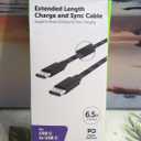 CCY 6.5 FT BRAIDED C TO C BLACK