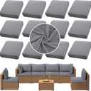 12PCS Patio Cushion Covers.Patio Furniture Couch SeatSlipcovers
Washable Fumiture Protector, Replacement for Sofa SectionalChair Elastic-Bottomed Sofa Chair Cover