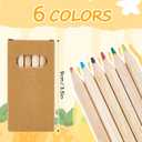24 Packs Mini Colored Pencils Bulk 3.5'' Coloring Drawing Pencil Coloring Drawing Bulk for Student Teacher Valentine 100th Day of School Painting Birthday Party