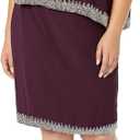 J Kara Women's Short Cocktail Blouson Straight Fit Dress (4)