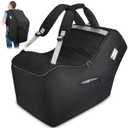 YOREPEK Padded Car Seat Travel Bag Backpack Compatible with All Nuna Pipa Car Seat and Base, Infant Car Seat Bags for Air Travel with Shoulder Straps, Carseat Cover with Side Pocket, Protective Feet (Black)