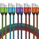 iPhone Charger 3 Pack 10 ft USB Lightning Cable Apple Mfi Certified Cable Fast Charging Cord Nylon Braided Compatible with iPhone 14 13 12 11 XS XR X Pro Max 8 7 6 6S 6 Plus Mini 5S SE Plus iPad