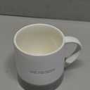 Pavilion Gift Company - Love You Sister - 17 oz Organic Shaped Gray Dipped Stamped Letter Novelty Coffee Mug Tea Cup Stepsister Sister-In-Law Gift Adoptive Sister From Brother Neutral Modern Present