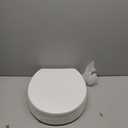 KOHLER 25876-0 Hyten 3" Height, Elevated Soft Close Round Toilet Seat, Contoured Seat with Grip-Tight Bumpers, Quick-Attach Hardware, White