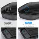 Younik Switch 2 Case Compatible with NS Switch 2 (2025), Carrying Case with 19 Game Card Slots, 4 in 1 Switch 2 Accessories Includes Shoulder Strap, Wrist Strap & Stickers (Black)