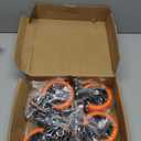 4 Inch Caster Wheels 2000Lbs, Threaded Stem Casters Set of 4 Heavy Duty, 1/2"-13 x 1 (Screw Diameter 1/2", Stem Length 1"), Safety Dual Locking Industrial Castors, Wheels for Cart, Furniture