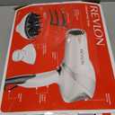 REVLON Infrared Hair Dryer with Diffuser & Concentrator - Ionic Ceramic Blow Dryer for Frizz Control, Shine, Soft Hair & Moisture Protection - 1875W Professional Salon-Quality (White)