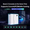 Turbo Gaming Router & WiFi Extender Booster, Game Accelerator for PS5, PS4, Xbox, Switch 2 & PC, Low Ping & Lag Reduction for Online Gaming, Includes 90-Day VIP Core Plan