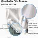2 Pack Zippered Bag Replacement Fits for Polaris 360, 380 Pool Cleaner All Purpose Filter Bag for Polaris Filter Bag