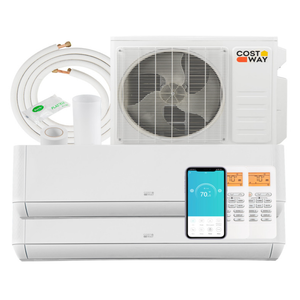 Energy Star Certified 27000 BTU 2 Zone 22 SEER2 Mini Split AC with Heat Pump (Only One Unit)