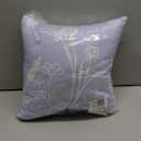Summer Wildflowers Pattern Pastel Design Floral Periwinkle Throw Pillow (16x16)
