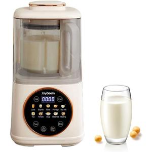 Joydeem JD-J03 Cooking Blender with Soundproof Shield, Silent Hot Cold Blender for Soy Milk & Juice, 8-Speed and Temperature Control, 12H Preset, 1100ml, White